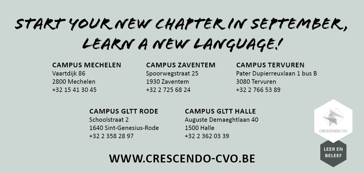 Start your new chapter in September, learn a new language!